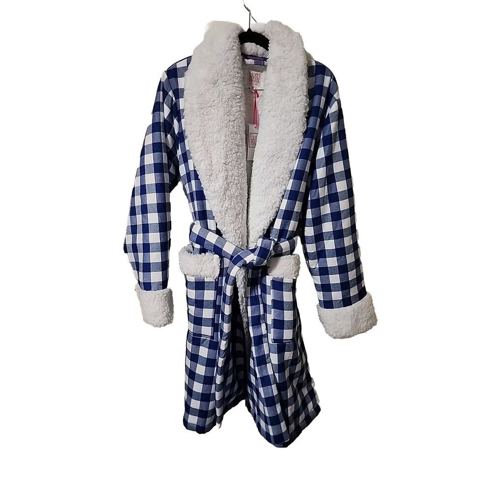 *NEW* LADIES GINGHAM ROBE ~ SIZE MEDIUM ~ Bath & Body Works ~ SHIPS FREE!